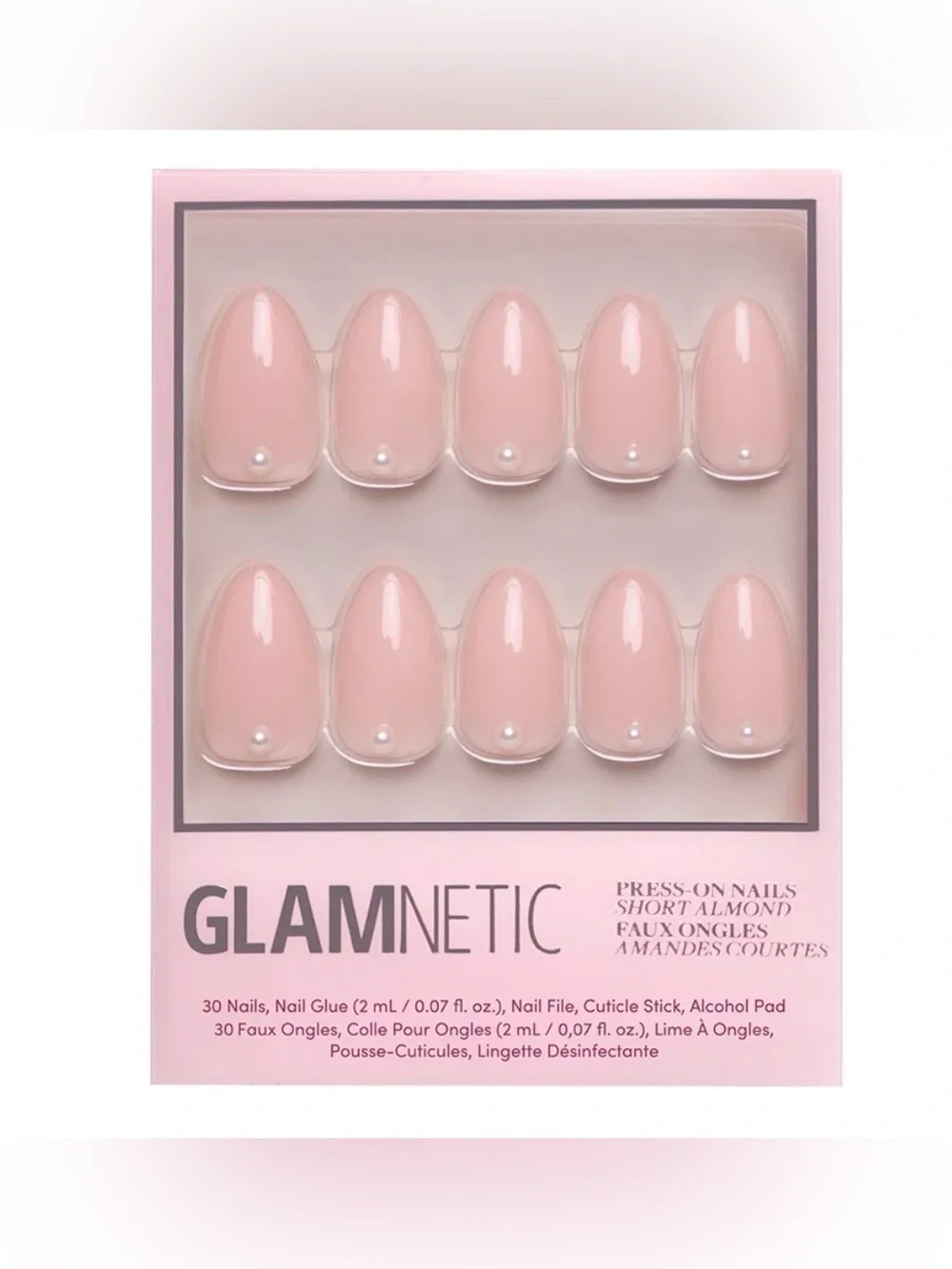 Glamnetic Press-On Nails Short Almond Shape WIFEY NIB